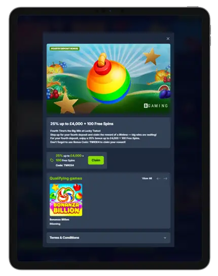 Lucky Twice Promo code